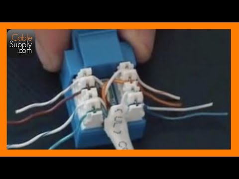 How to Cable a Computer Jack, RJ45, Cat.5E