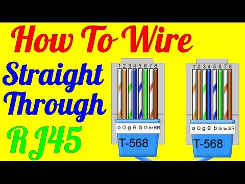 How To Make Straight Through Cable Rj45 Cat 5 5e 6 Wiring Diagram Totality