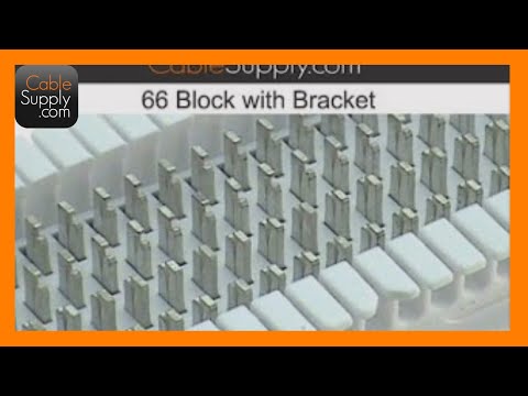 How to punch down a 25 pair cable to a 66 block
