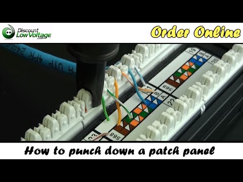How to Punch Down a Network Ethernet Patch Panel