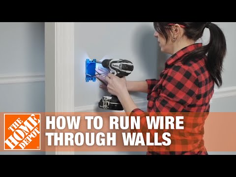 How to Run/Fish Electrical Wire Through Walls & Ceilings | The Home Depot