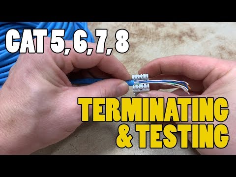 Terminating/Testing Network Cables – CAT 3, CAT5, CAT6, CAT 7, CAT 8