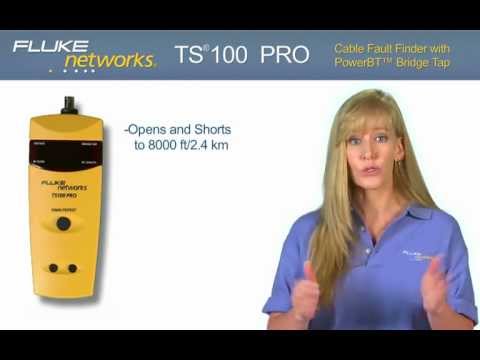 TS100 Pro – Find Cable Faults and Detect Bridge Taps: By Fluke Networks