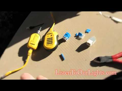 Wiring and Testing RJ45 Jack to CAT5 Cable